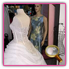 Robe de mariée dentelle et organza
